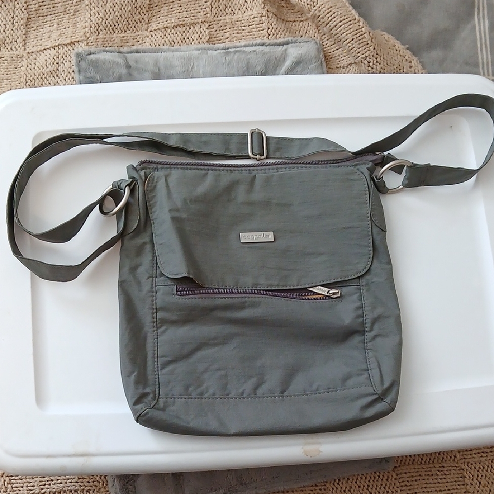 Baggallini Charcoal Messenger Bag